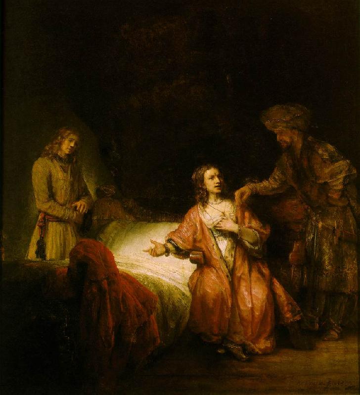 REMBRANDT Harmenszoon van Rijn Joseph Accused by Potiphar's Wife oil painting image